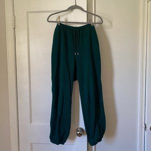 Old Navy high-waisted jogger sweatpants, deep teal green, L